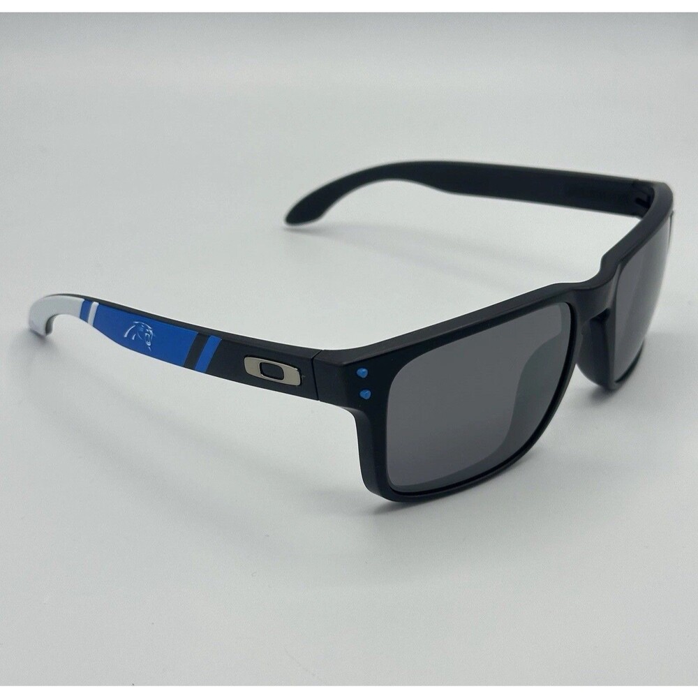 Oakley Holbrook Carolina Panthers Matte Black Prizm Black Lens Sunglasses NFL